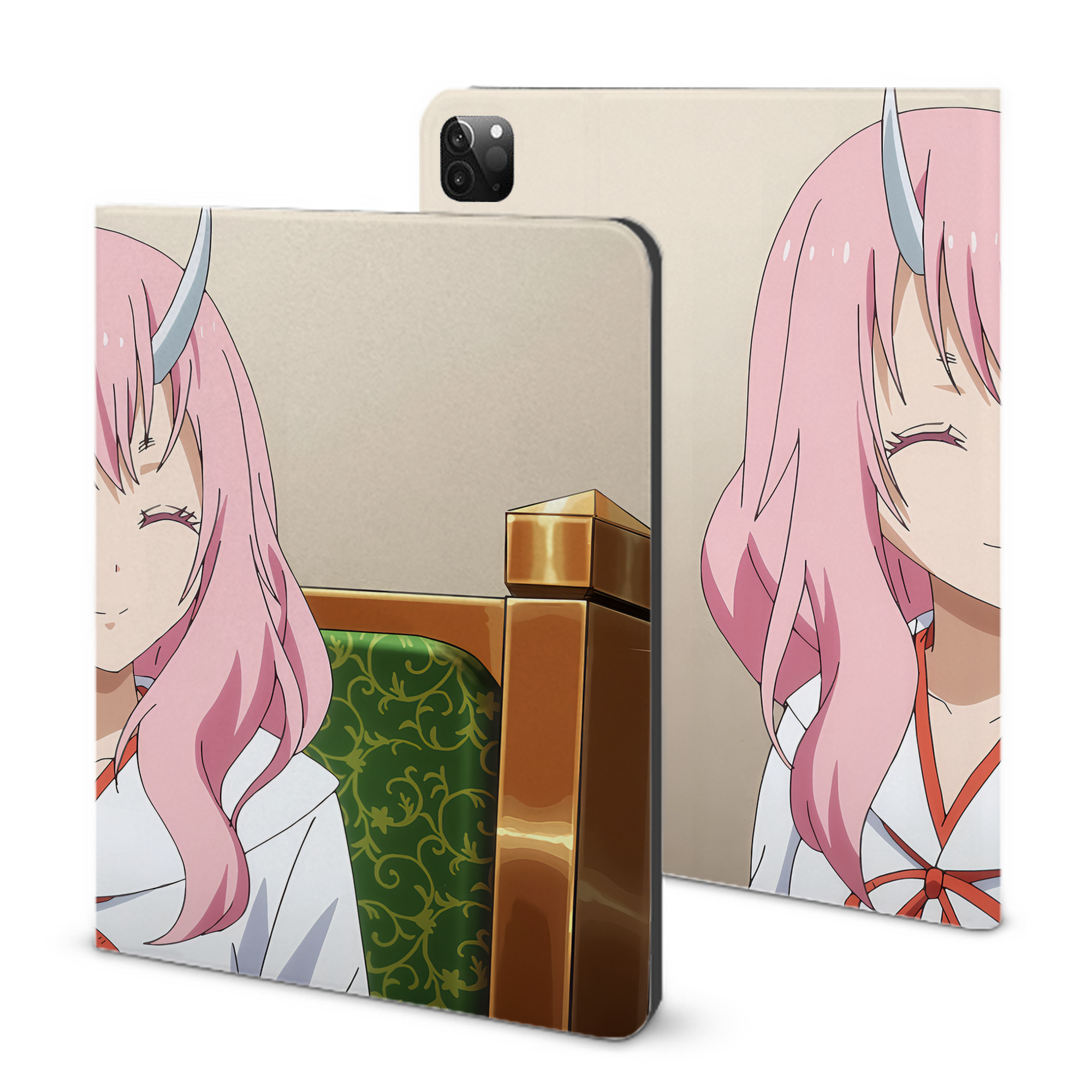 （画像用） 転スラ Regarding Reincarnated to Slime IPadケース ペンホルダー付き ブックスタイルデザイン